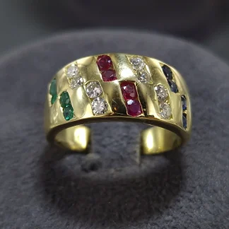 ANILLO ORO 18K ZA-RU-ES BRILLANTES