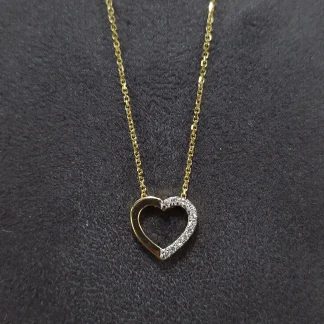 CADENA Y COLGANTE ORO 18K BRILLANTES