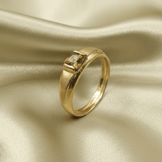 ANILLO ORO 18K CIRCONITA VERDE