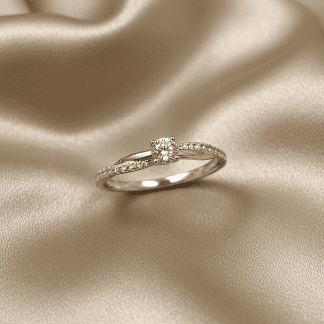 ANILLO ORO 18K Y BRILLANTES