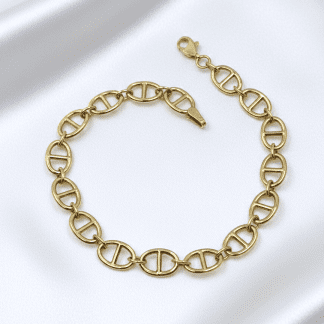 PULSERA ESLABONES ORO 18K - 19 CM