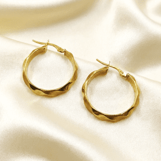 PENDIENTES ARO ORO 18K