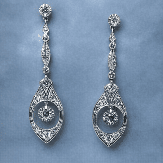 Pendientes Tynel art deco oro 18k