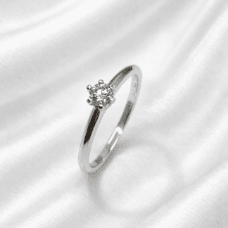 Solitario Tynel oro 18k brillante 0.20 ct