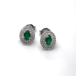Pendientes Tynel oro 18k esmeraldas