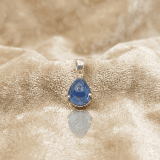 Colgante Tynel zafiro perilla oro 18k