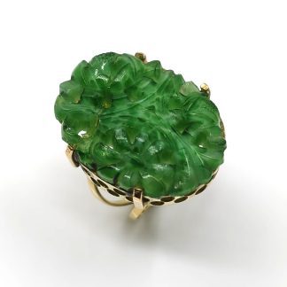 Anillo Tynel oro 18k y jade