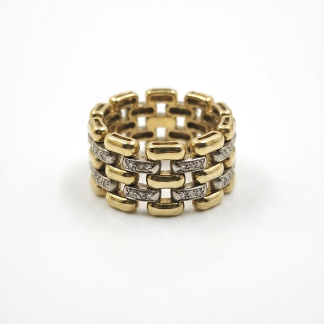 Anillo Panthère Oro 18k y Brillantes