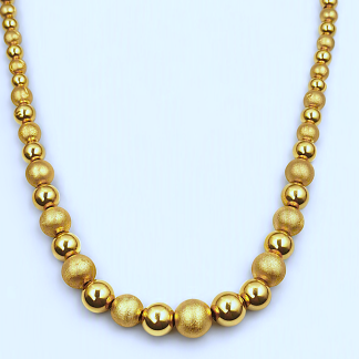 Gargantilla bolas oro 18k imagen 1